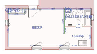  Appartement à louer 1 pièce 31 m²