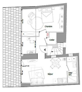  Appartement à louer 2 pièces 36 m²