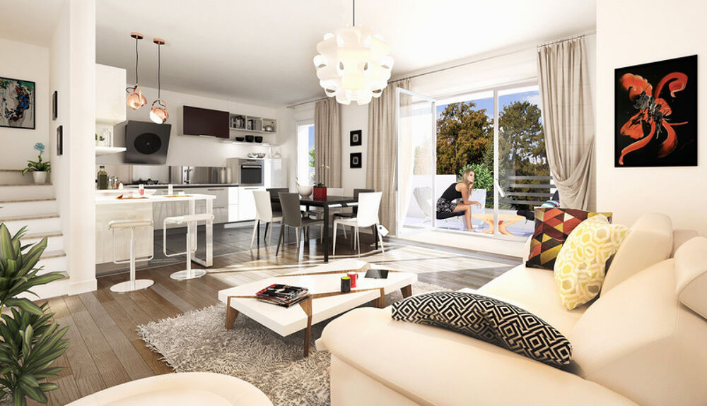appartement à vendre 3 pièces avec balcon BAS de MONTMORENCY (95)