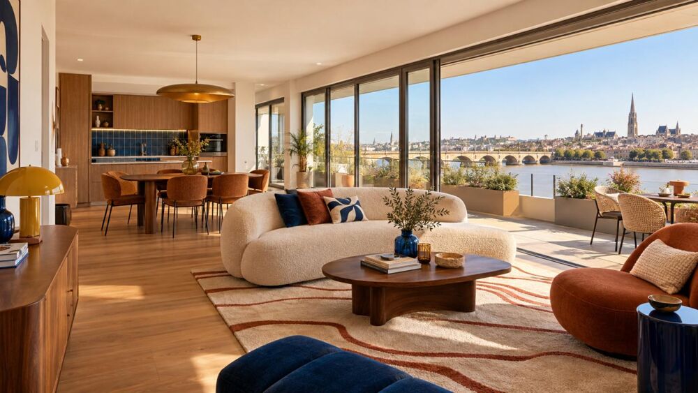 Vente Appartement BORDEAUX BASTIDE – T4 AVEC VUE SUR BORDEAUX – 2 PARKINGS - PROCHE STALINGRAD Bordeaux