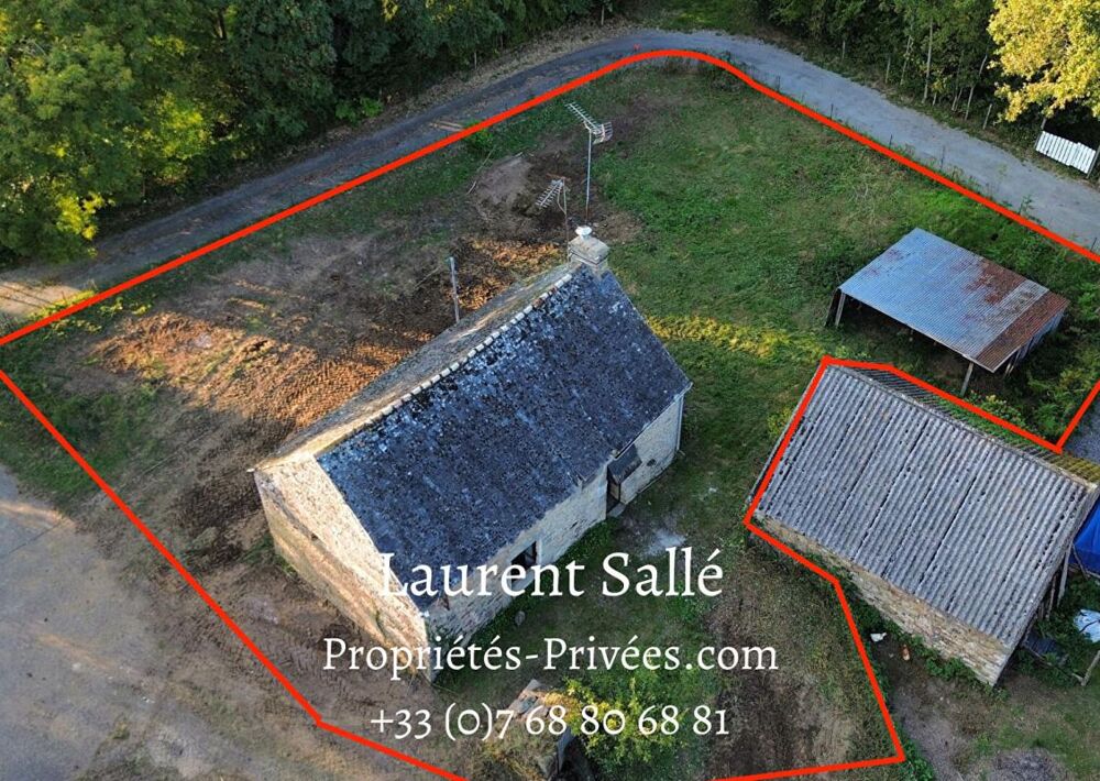 Vente Terrain LARRÉ (56230): Terrain  de 780 m²  avec bâtisse en pierres à rénover Larre