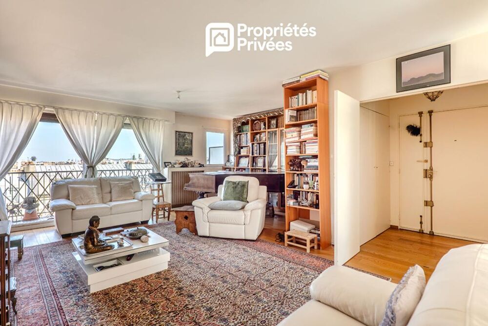 Vente Appartement Paris 15e - Montparnasse - Dernier étage  de 110 m² avec 3 chambres Paris 15