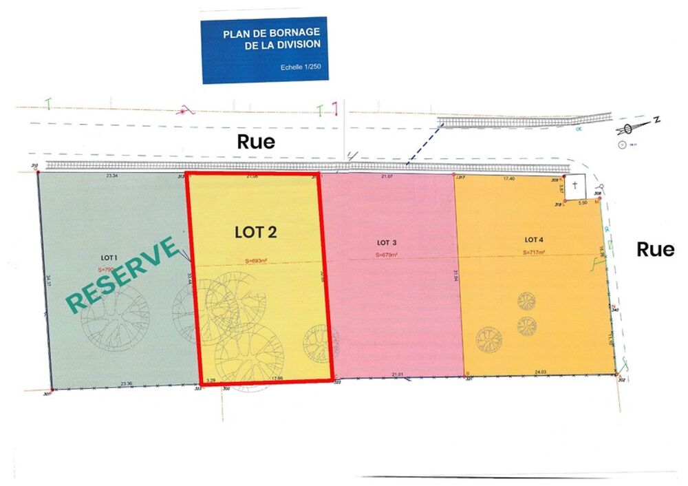 Vente Terrain Terrain à vendre de 693,00 m² - Quartier calme - PORT SAINTE FOY ET PONCHAPT (33) Port sainte foy et ponchapt