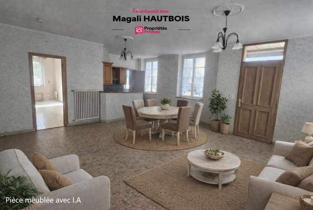 Maison de ville PONTAUBAULT 50220, 5 pièces de 115 m2
