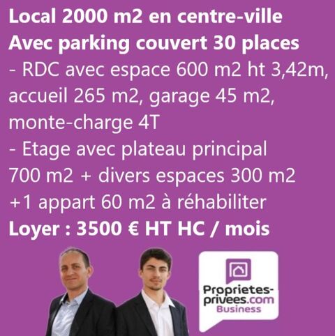 NEVERS CENTRE - LOCATION, LOCAL 2.000 M² 2750 58000 Nevers