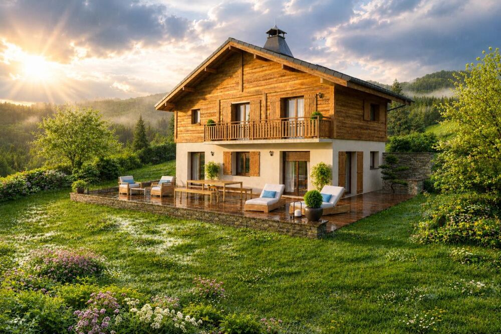 Vivez la montagne autrement : chalet au coeur dun cadre bucolique proche Combloux