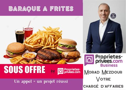   RONCQ - FONDS DE COMMERCE FRITERIE , avec TERRASSE Loyer 850 euros/mois 