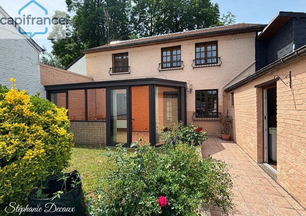 A VENDRE : MAISON SEMI PLAIN-PIED AVEC JARDIN ET DOUBLE GARAGE  FOURMIES (59)