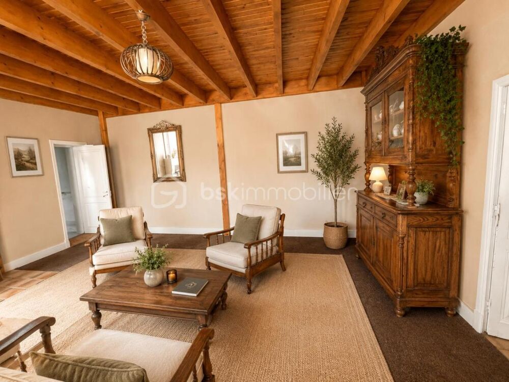 ENSEMBLE IMMOBILIER DE CHARME  LONGÈRE + MAISON INDÉPENDANTE + TERRAIN CONSTRUCTIBLE