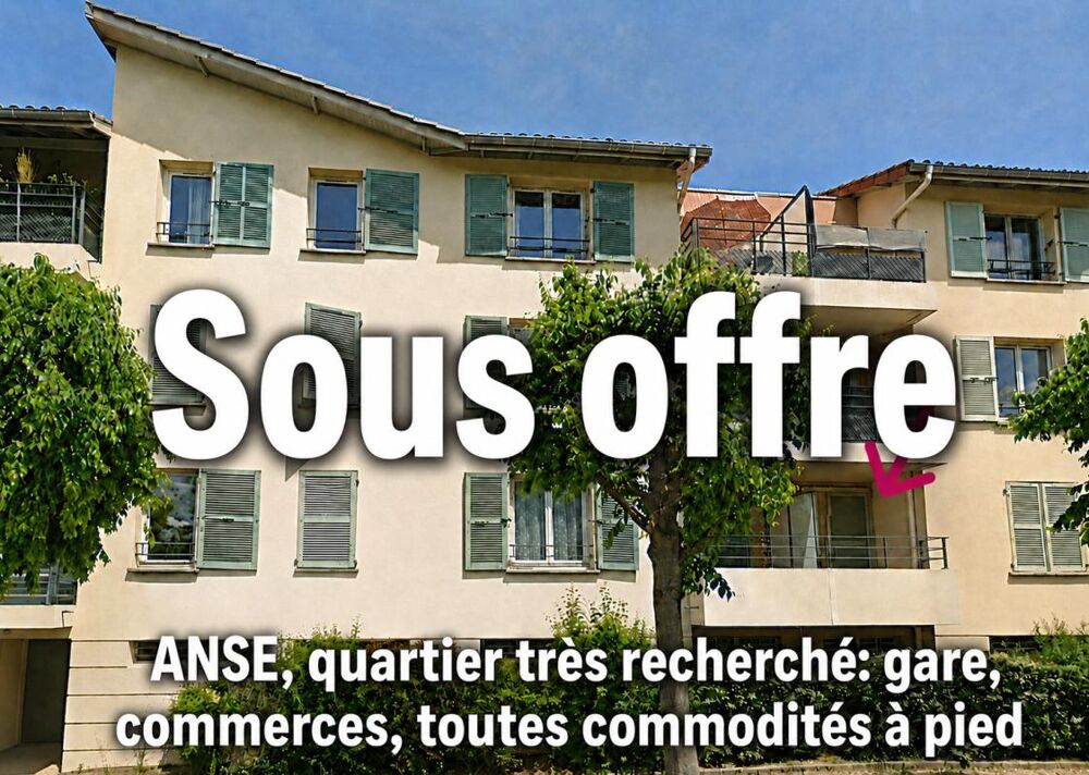 ANSE TOUTES COMMODITES A PIED - 3 pièces 70 m2 avec garage et balcon