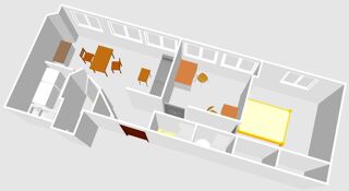  Appartement à louer 3 pièces 70 m²