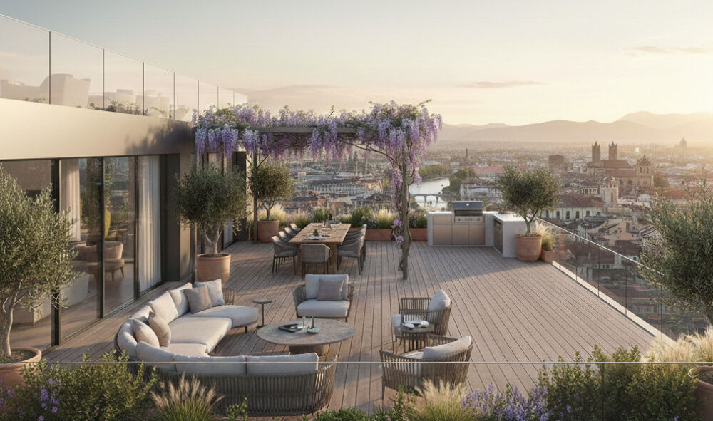 Vente Appartement Magnifique appartement livré 4 chambres au dernier étage avec grande terrasse et place de parking sécurisée ! Bordeaux