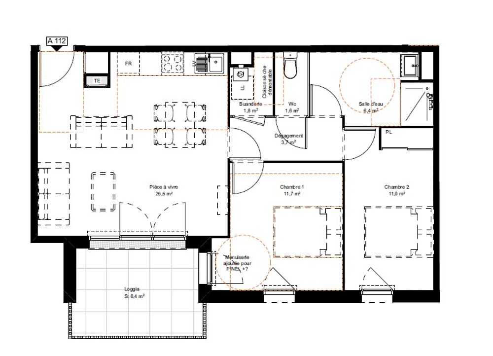 Location Appartement Appartement T3 neuf avec loggia et parking Saint vincent de paul