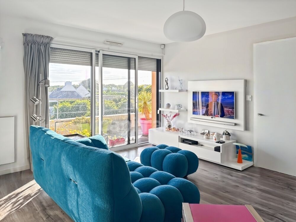 LE RELECQ-KERHUON - Appartement T4 avec vue mer, terrasse/balcon de 20 m², garage et cave !