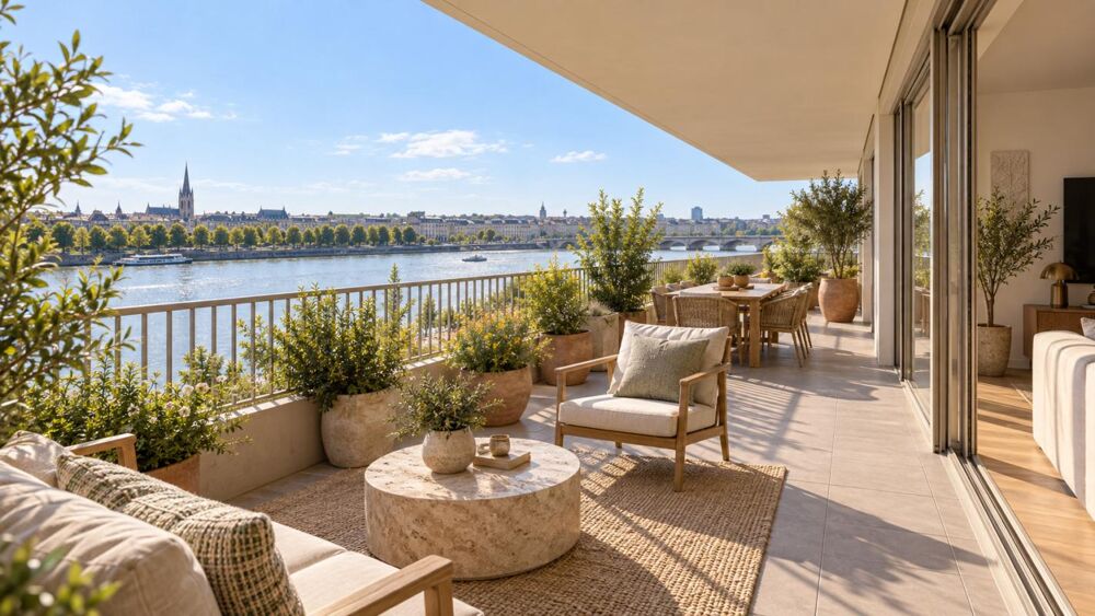 Vente Appartement BORDEAUX BASTIDE – T4 AVEC VUE SUR BORDEAUX – 2 PARKINGS - PROCHE STALINGRAD Bordeaux