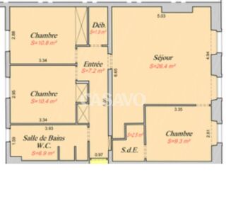  Appartement � vendre 4 pi�ces 75 m�