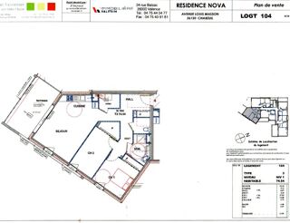  Appartement � louer 3 pi�ces 75 m�