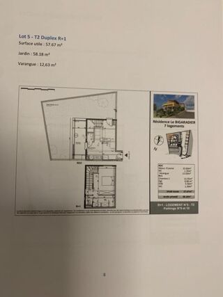  Duplex/triplex � vendre 2 pi�ces 58 m�