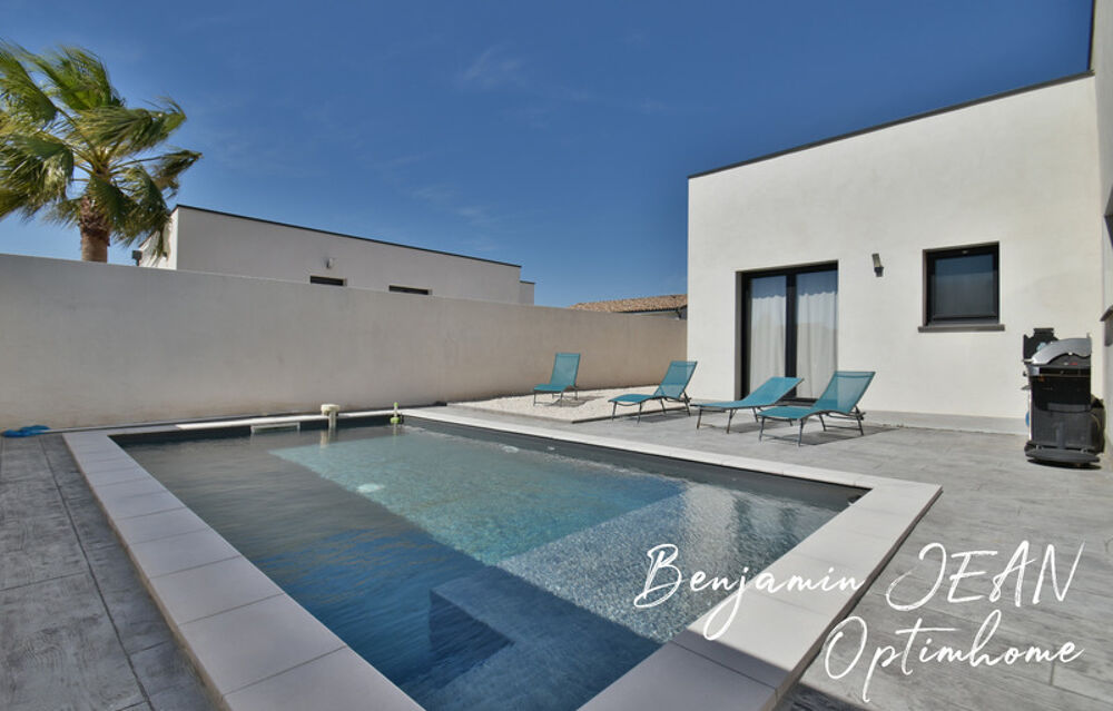 Maison récente de plain-pied avec piscine et garage à Sérignan
