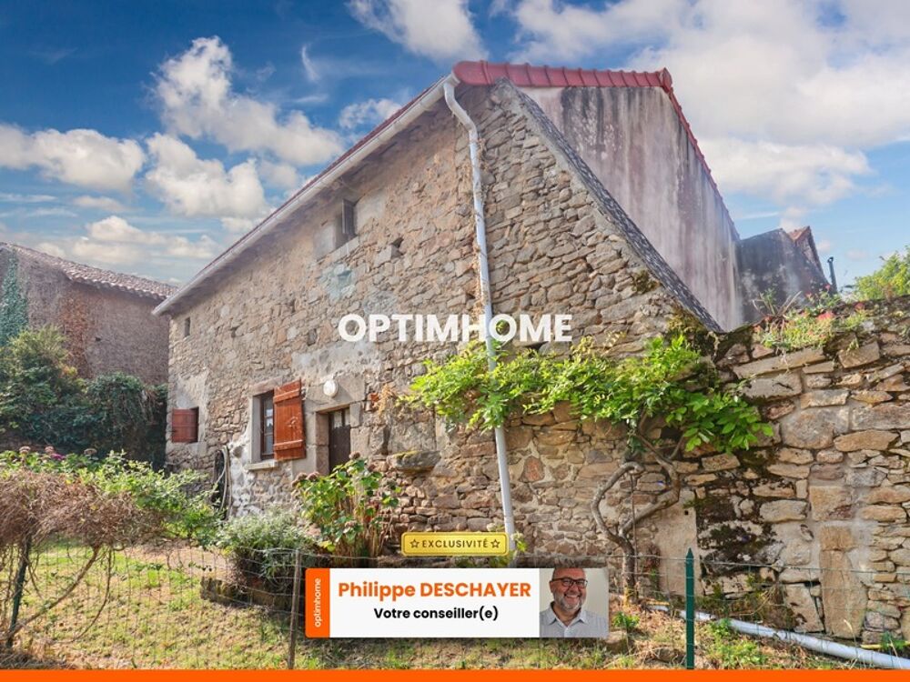 Maison de Charme en Pierre 69 m² - 3 pièces - 2 Chambres - Terrasse - DOMPIERRE LES EGLISES (87)
