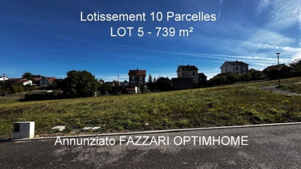 Vente Terrain Stenay 55700 terrain à bâtir viabilisé 739 m² Lot n° 5 Stenay
