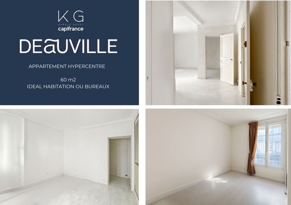 Vente Appartement Deauville centre, appartement 3 pièces 60 m² plage et commerces à pied – idéal habitation ou bureaux Deauville