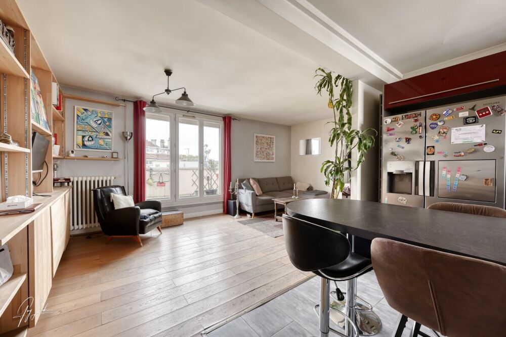 Vente Appartement 3 pièces - Courbevoie Bécon 57m² dernier étage terrasse sud Courbevoie