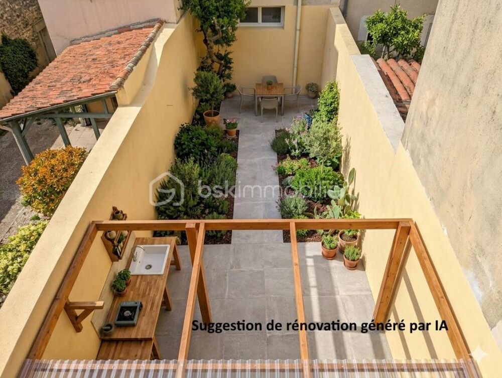 Vente Maison Montagnac centre : Maison de maître de 180 m² avec cour à réhabiliter Montagnac