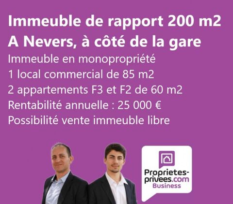 NEVERS CENTRE - IMMEUBLE DE RAPPORT 200 M2 189000 58000 Nevers