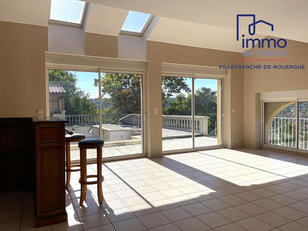 Vente Proprit/Chteau Maison 170 m, 3 chambres, bureau, garage double, piscine (liner  installer), vue imprenable sur la ville170 m2 Villefranche de rouergue