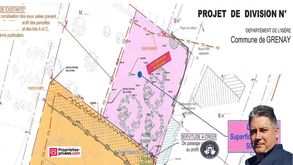 Vente Terrain Terrain Grenay 500 m2 Grenay