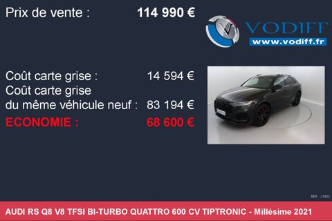 RS3 V8 TFSI BI-TURBO QUATTRO 600 CV TIPTRONIC 2021 occasion 67960 Entzheim