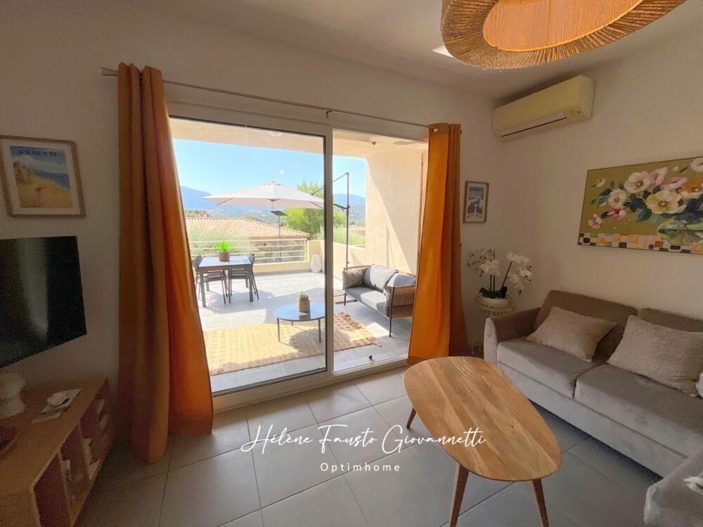 OLETTA  Appartement 3 pièces en duplex avec terrasses, jardin et vue montagnes panoramique