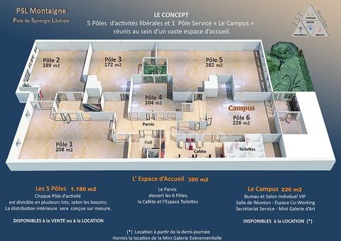 Dpt Hérault (34), à vendre SETE Bureaux  225 M² 740475 34200 Sete