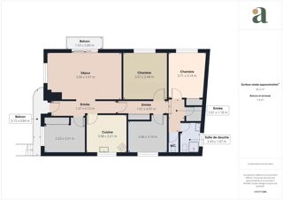  Appartement à vendre 6 pièces 93 m²
