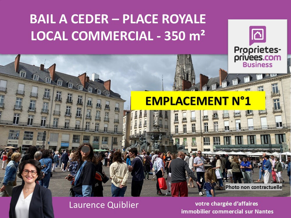   44000 NANTES  - BAIL A CEDER , LOCAL COMMERCIAL 350 M² 