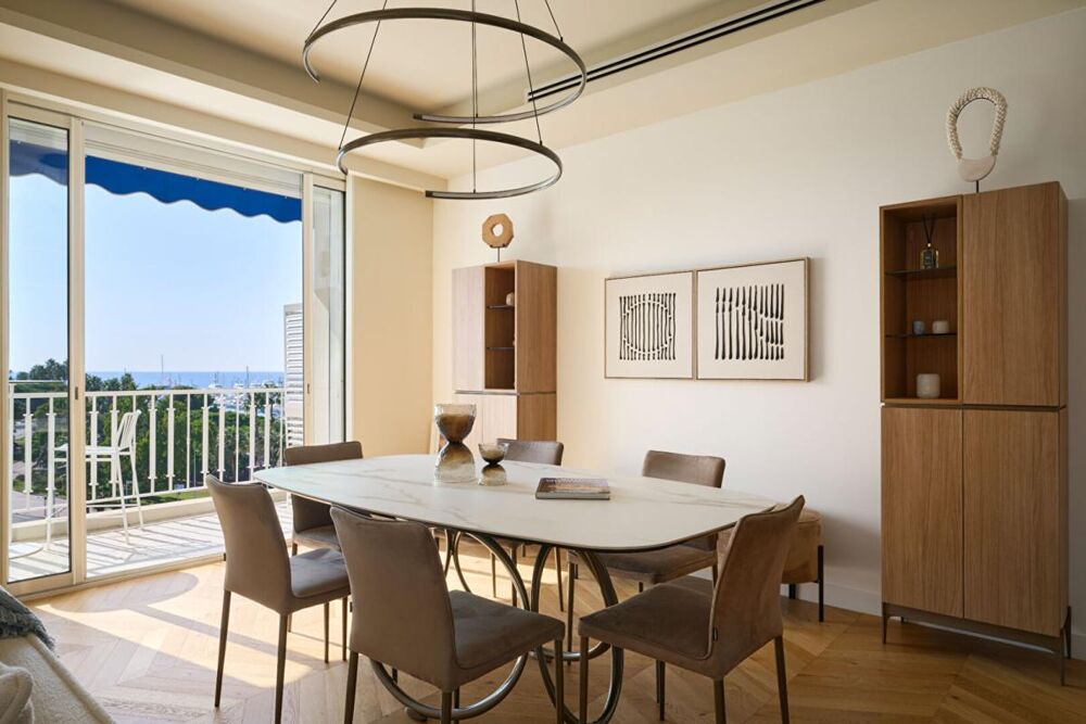 Cannes Croisette Face au Port Canto : Appartement de Réception avec Vue Mer Panoramique
