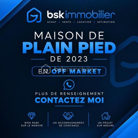   Maison de plain-pied récente – 2 chambres + bureau Maison - 4 pièce(s) - 79 m²