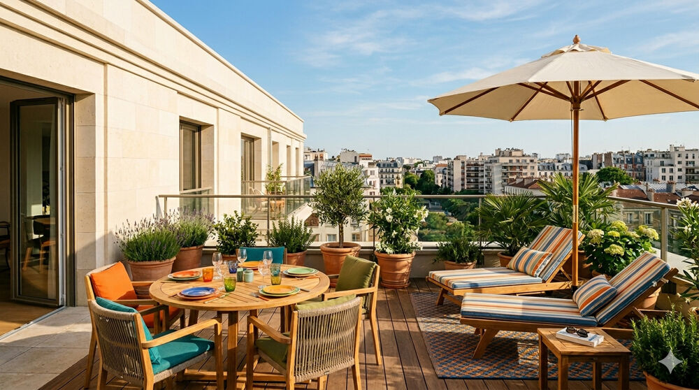 Vente Appartement - T5 en DERNIER ETAGE avec VUE SEINE, TERRASSES et PARKING - Mantes la jolie