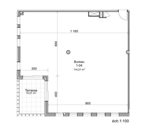 Local/bureau LOCATION Bureau 145m&sup2;  Montpellier Nord proche Zone Eurom&eacute;decine 2115 34000 Montpellier