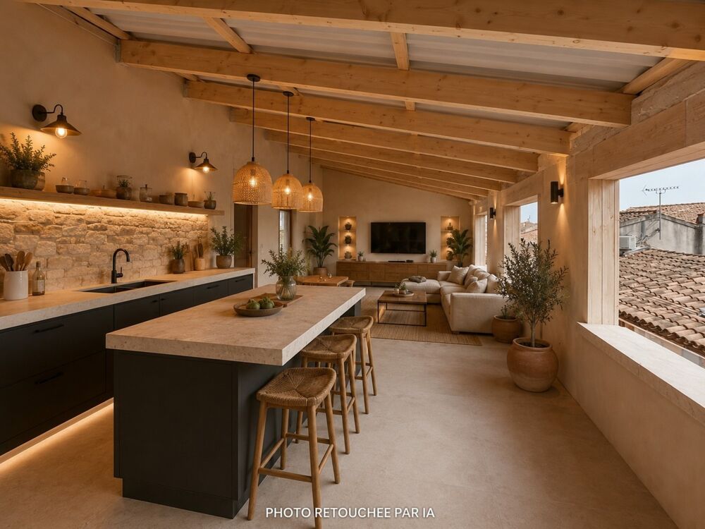 Vente Maison Maison de village moderne à personnaliser avec superbe terrasse rooftope 3 pièces, double garage, ROUSSET (13), sainte-victoire Rousset