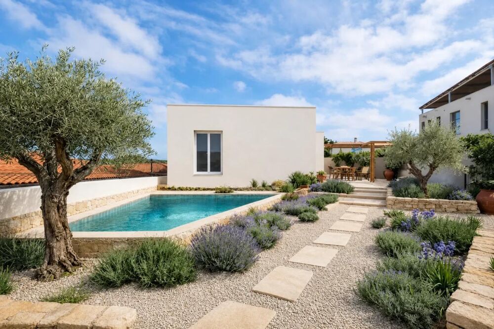 Maison moderne avec piscine à Fitou