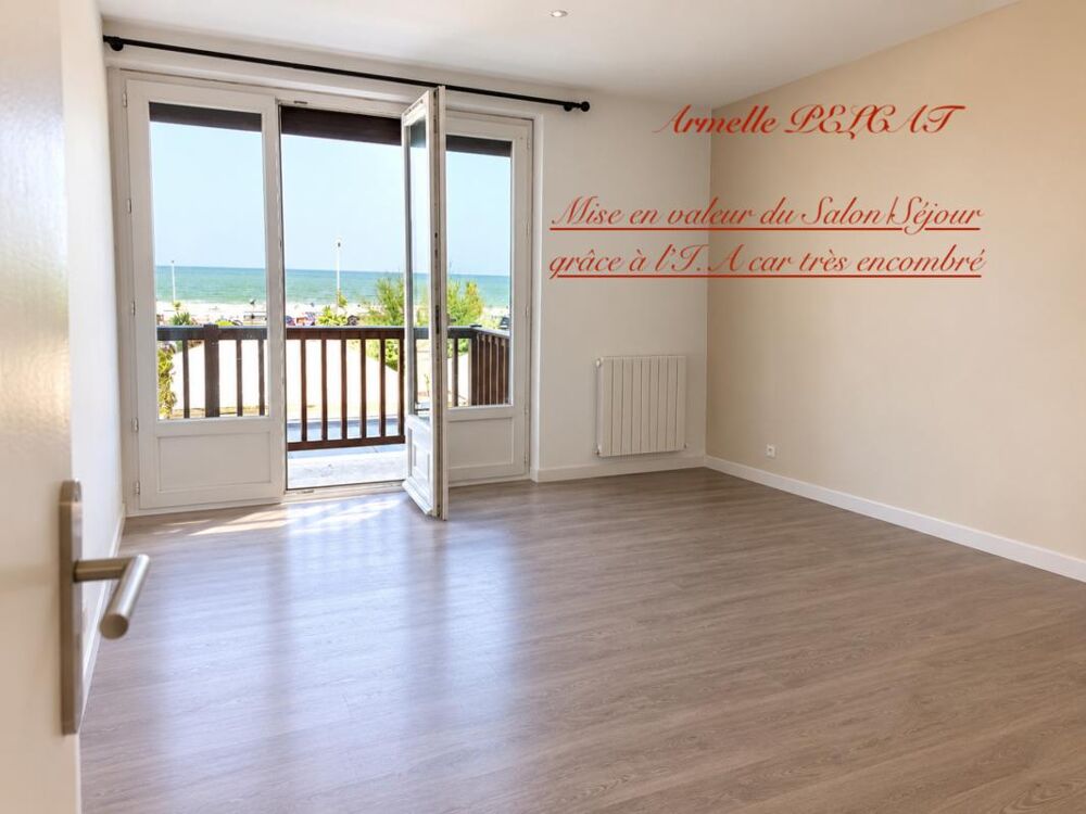 Vente Appartement Appartement à vendre 2 pièces MERVILLE FRANCEVILLE PLAGE (CALVADOS) VUE MER PANORAMIQUE 249 500€ Merville franceville plage