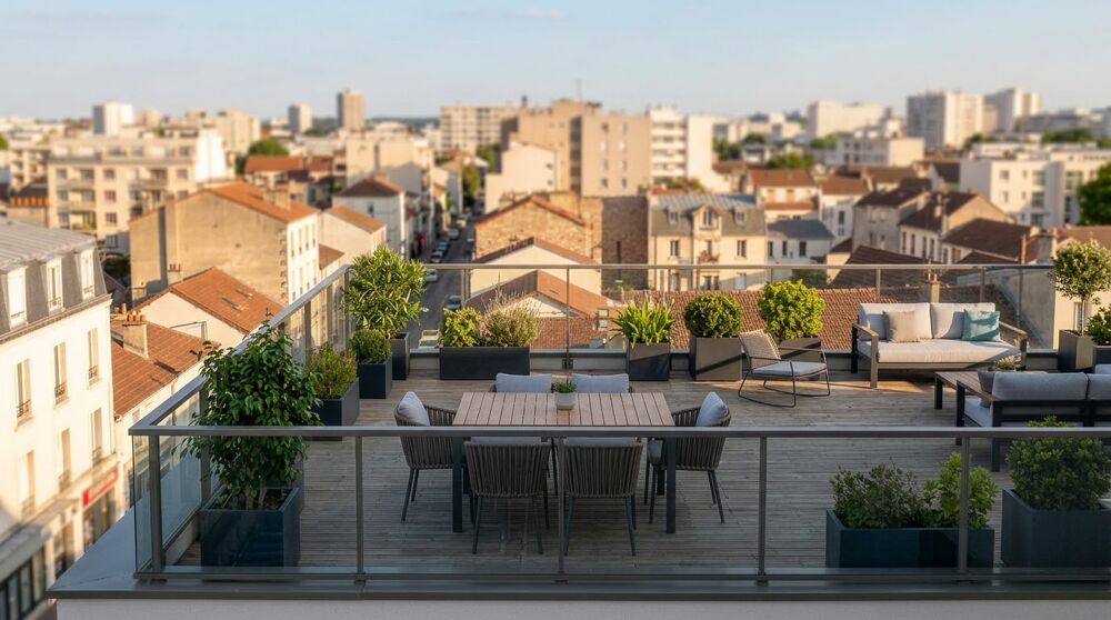 Vente Appartement - RARE T5 au DERNIER ETAGE avec GRANDE TERRASSE, PARKING, PROCHE TRANSPORTS - Aubervilliers