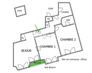  Appartement à vendre 3 pièces 60 m²