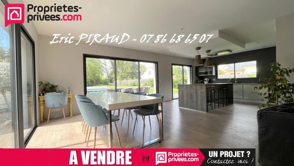 Herbignac - Maison plain-pied 175 m² - 6 pièces - piscine chauffée