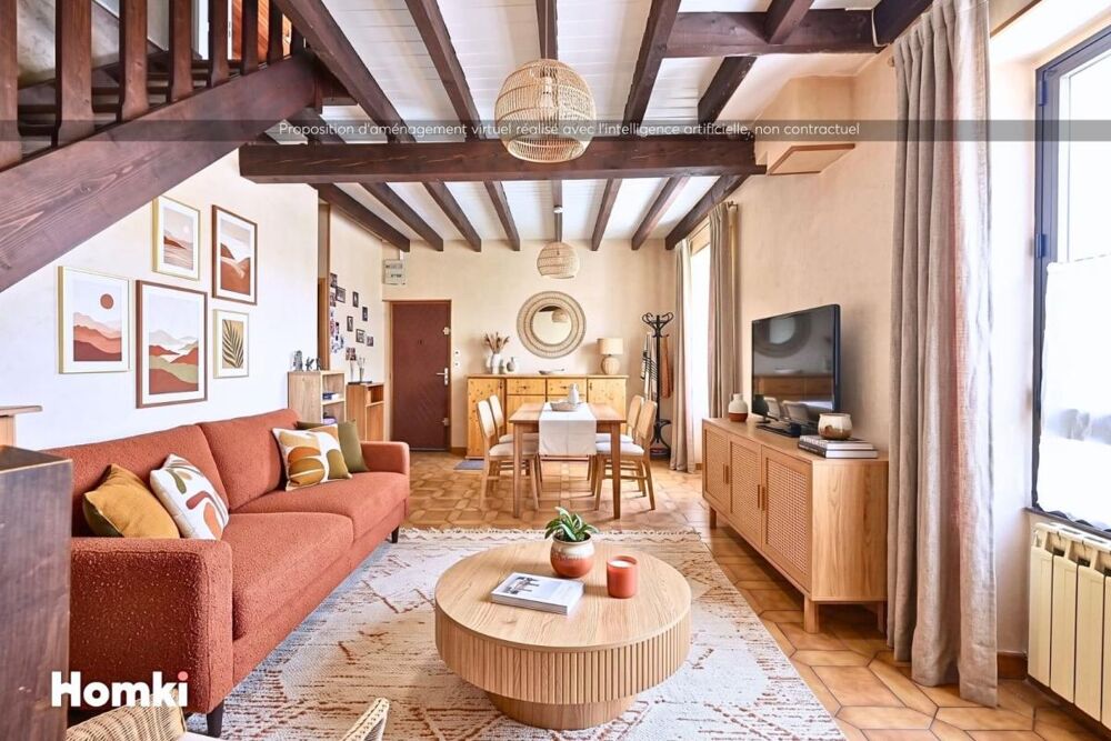 Maison de villesur 3 niveaux composée dun T2 et dun duplex T5 + cour, jardin, garage double avec fort potentiel  Échirolles s