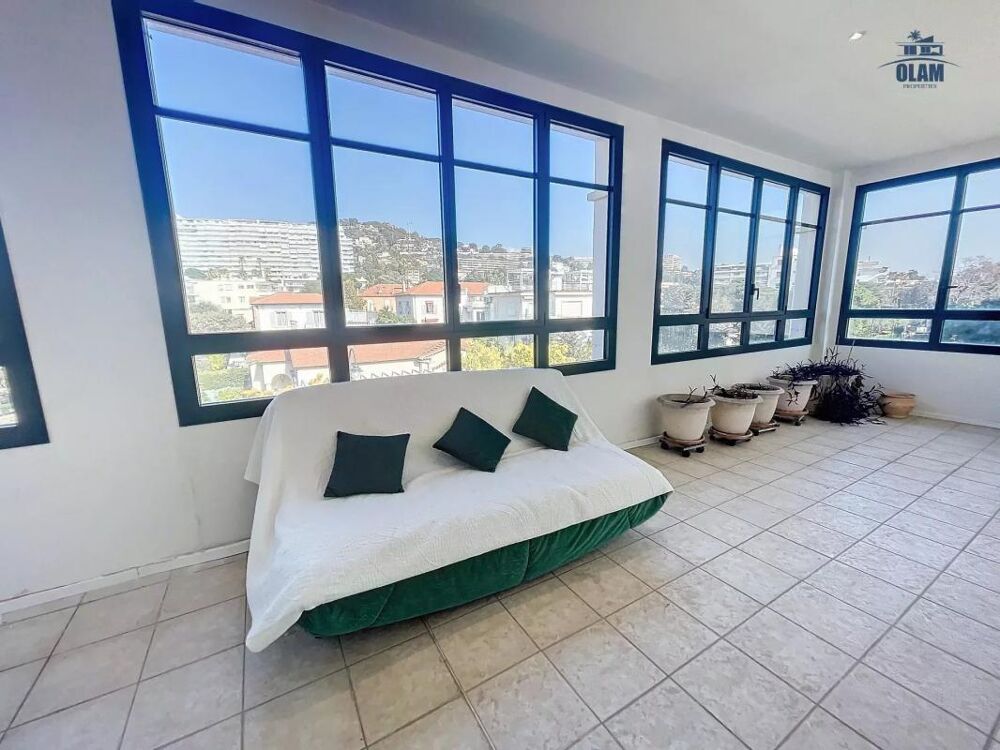 Vente Loft Appartement Cannes Basse Californie : lumineux 3 / 4 pices type loft, 104 m2, terrasses, verrire, proche plages Cannes