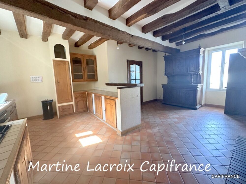 Dpt SARTHE (72), à vendre SCEAUX SUR HUISNE (72) - MAISON BOURGEOISE P8 de 220 m² - Terrain de 1000 M²
