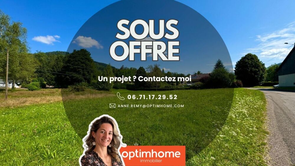 Vente Terrain SOUS OFFRE - Terrain à vendre de 1 090,00 m² LE THILLOT (88) HAUTES VOSGES - Belle exposition, au calme Le thillot